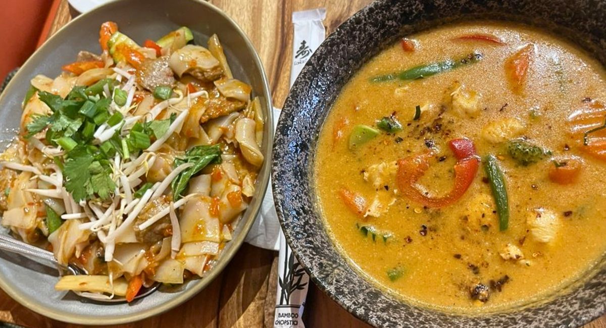 dishes at Ricky Thai Bistro in North Miami, Florida