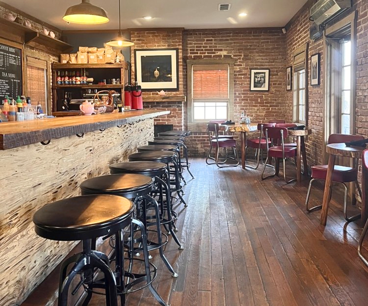 interior of Little Easy Cafe in Natchez, MS