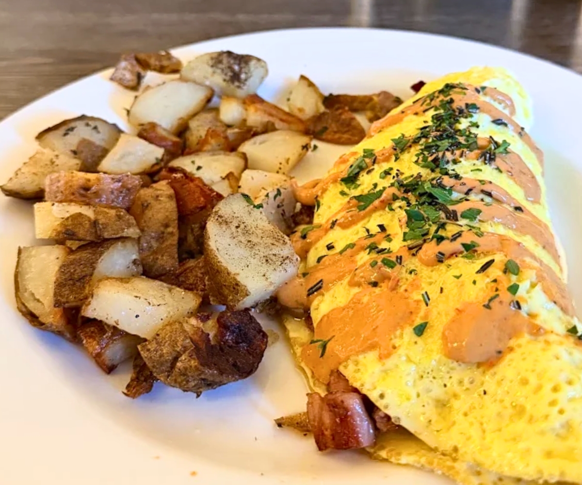 omelet at The Middle Fork in Lander, WY