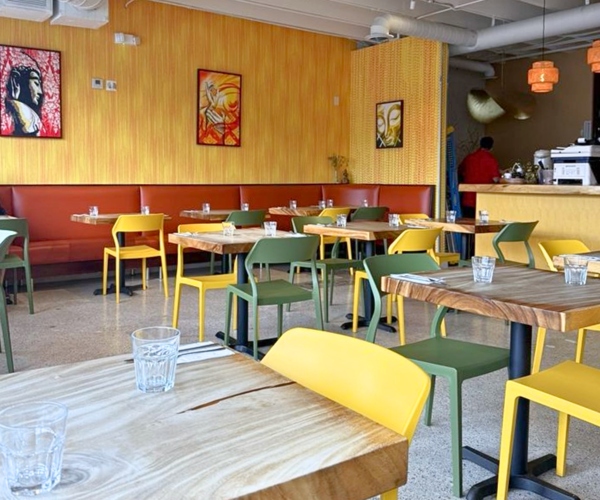 interior of Ricky Thai Bistro in North Miami, FL