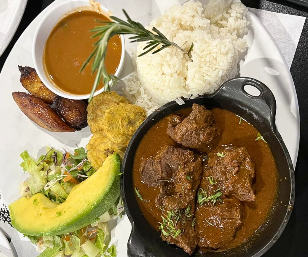 Dominican Flag Platter at Yarumba Restaurant & Lounge in Miami Gardens, Florida