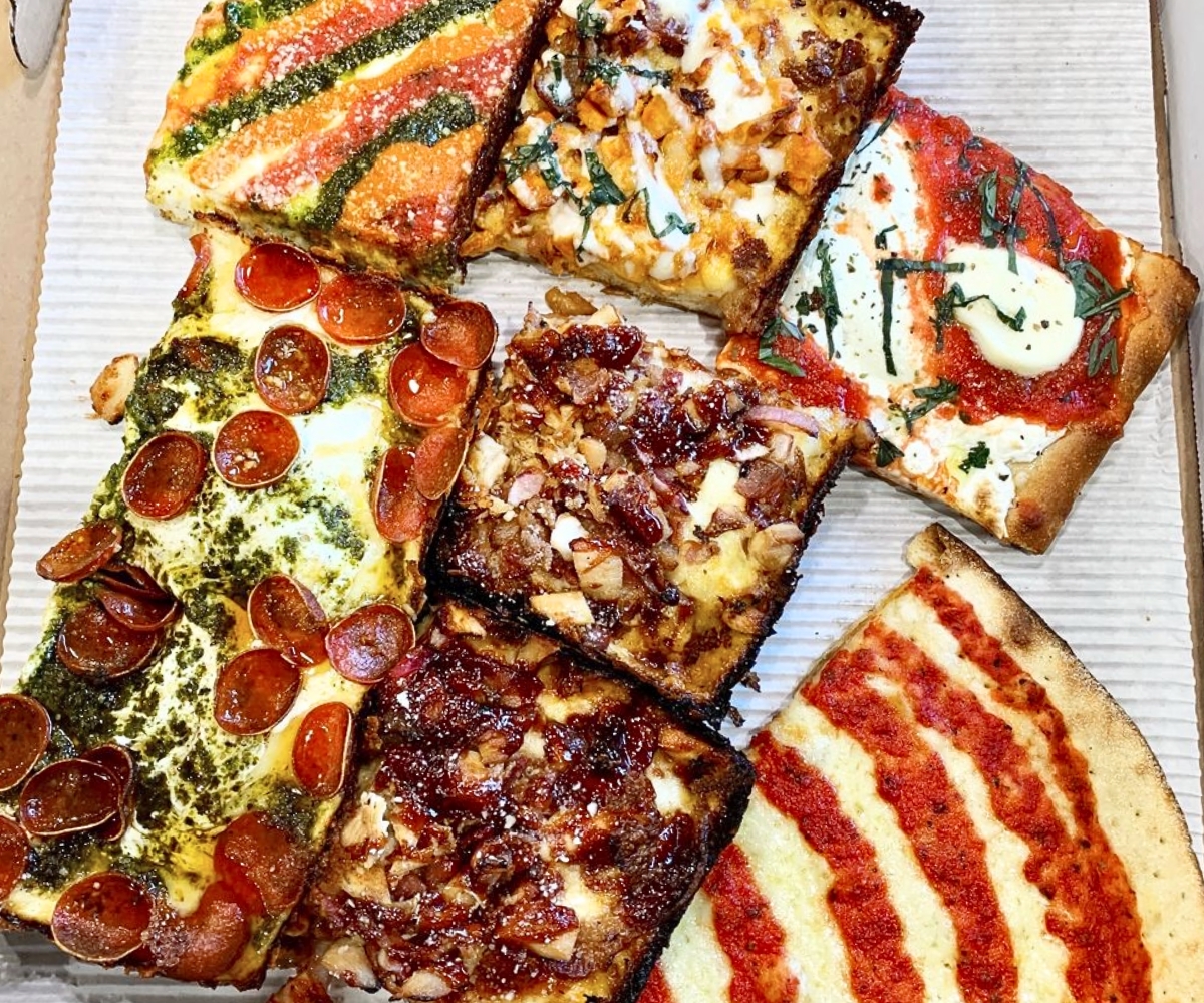 pizzas at Collegeville Italian Bakery Pizzeria Napoletana in Collegeville, Pennsylvania