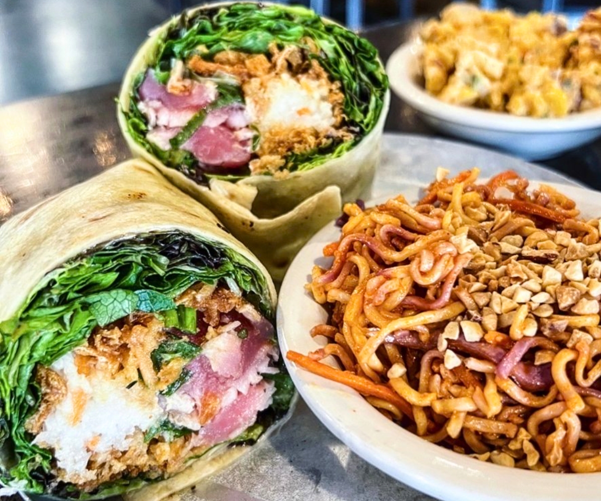 Seared Tuna Burrito at Black Sheep Burrito and Brews in Charleston, West Virginia
