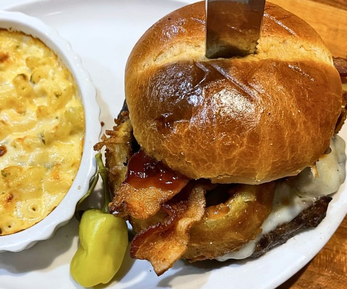 Smokehouse Burger at Old Canal Smoke House in Chillicothe, Ohio