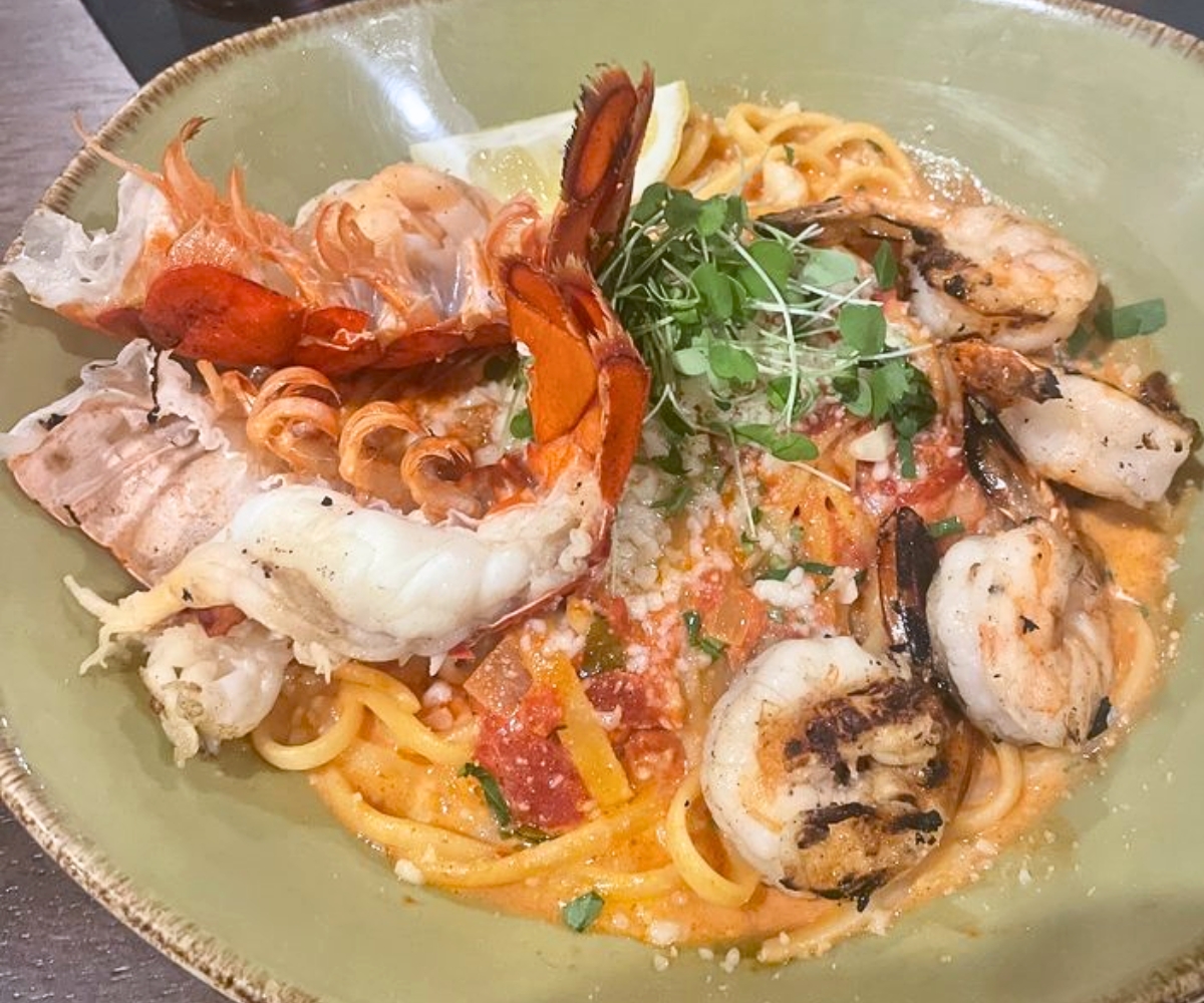 Lobster & Shrimp Linguine at Fresco Italiano in Tifton, GA