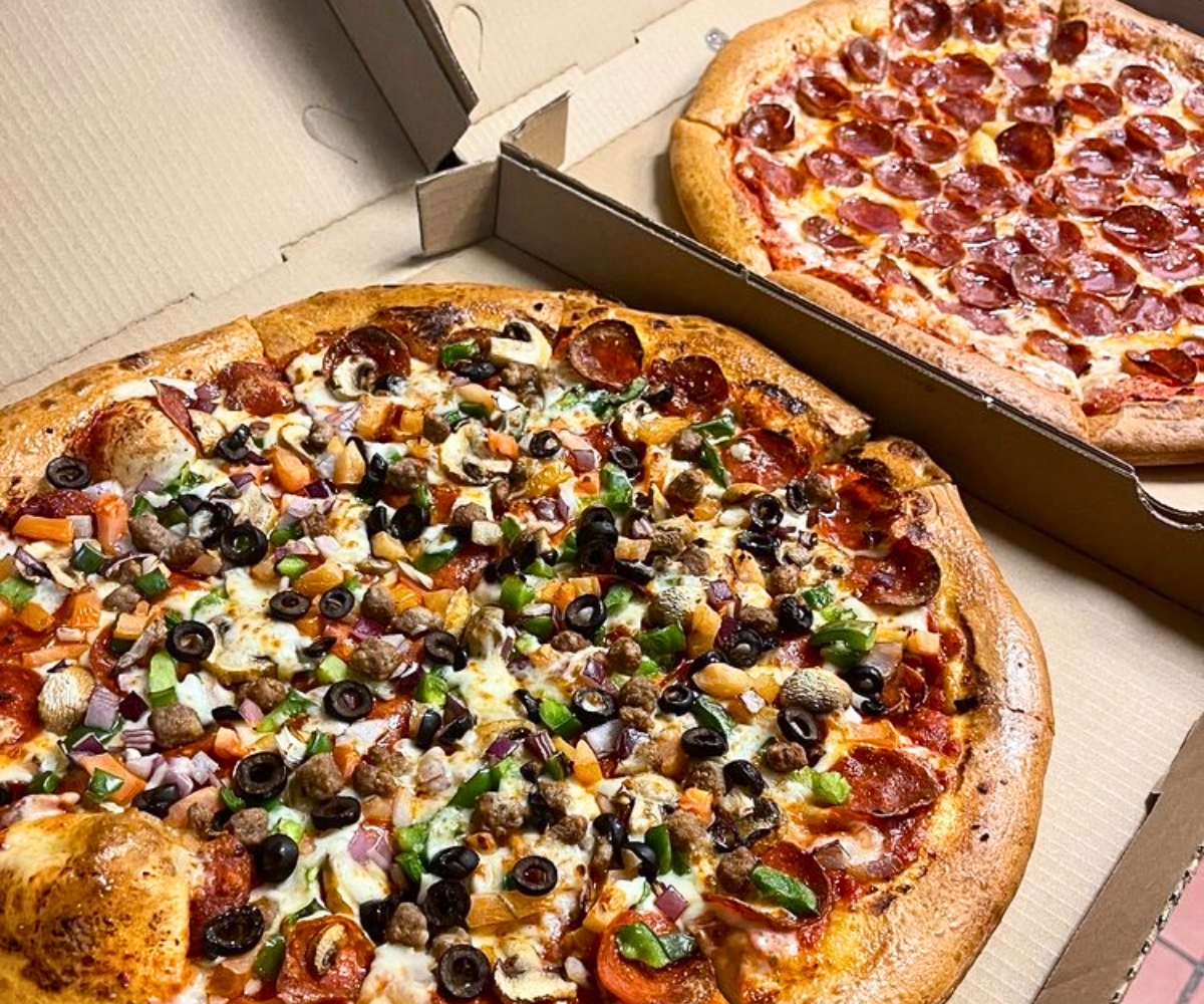 pizzas at Pizza Crush in Pomona, California