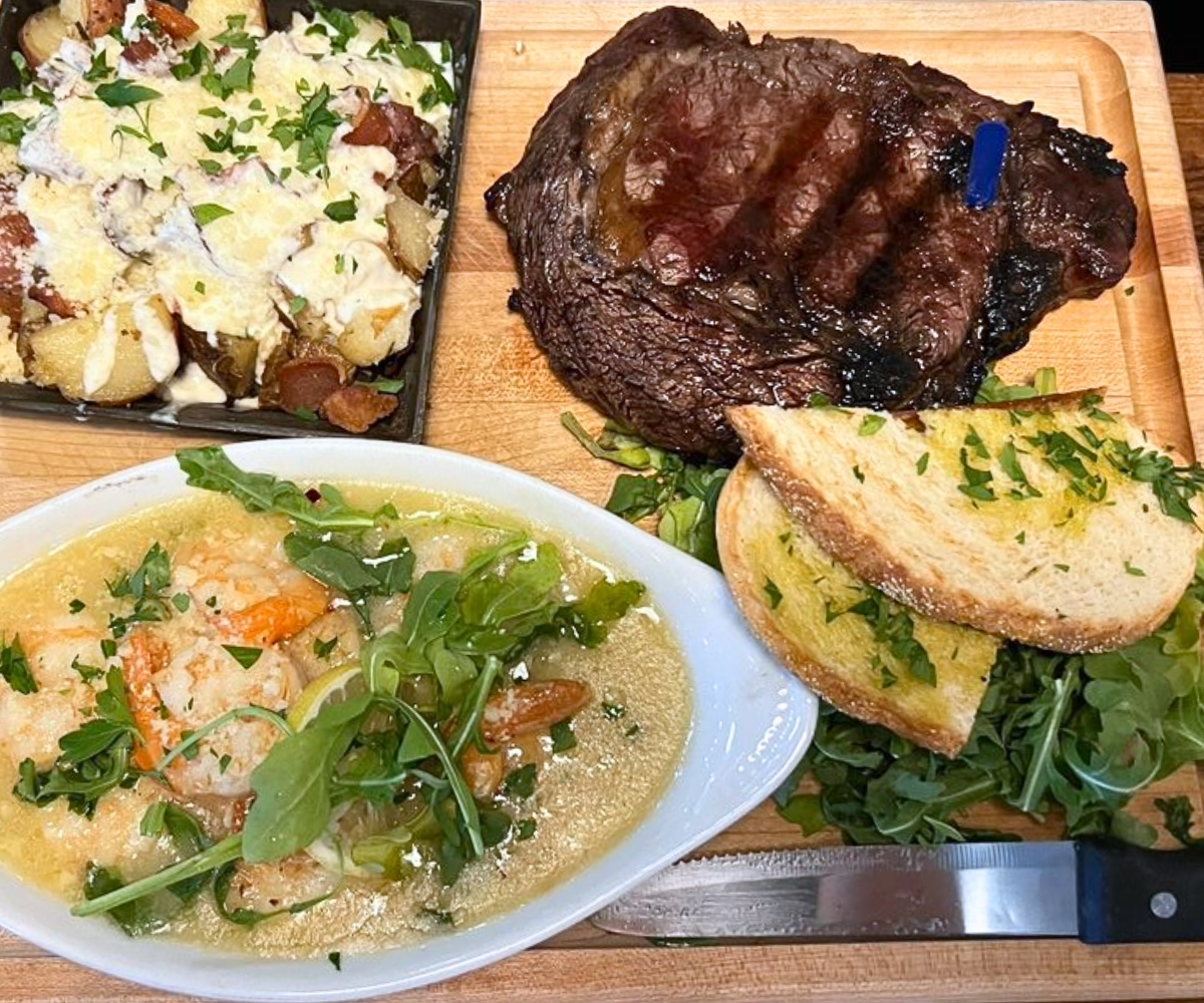 Surf and Turf at Fresco Italiano in Tifton, Georgia