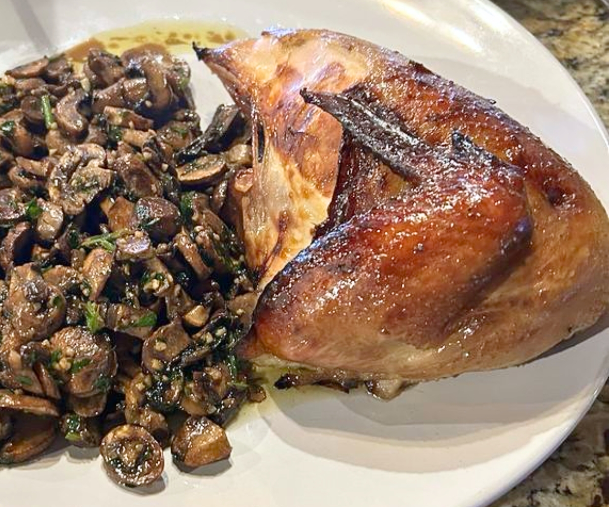 Rotisserie Chicken at Black Iron Grill in Miles City, Montana