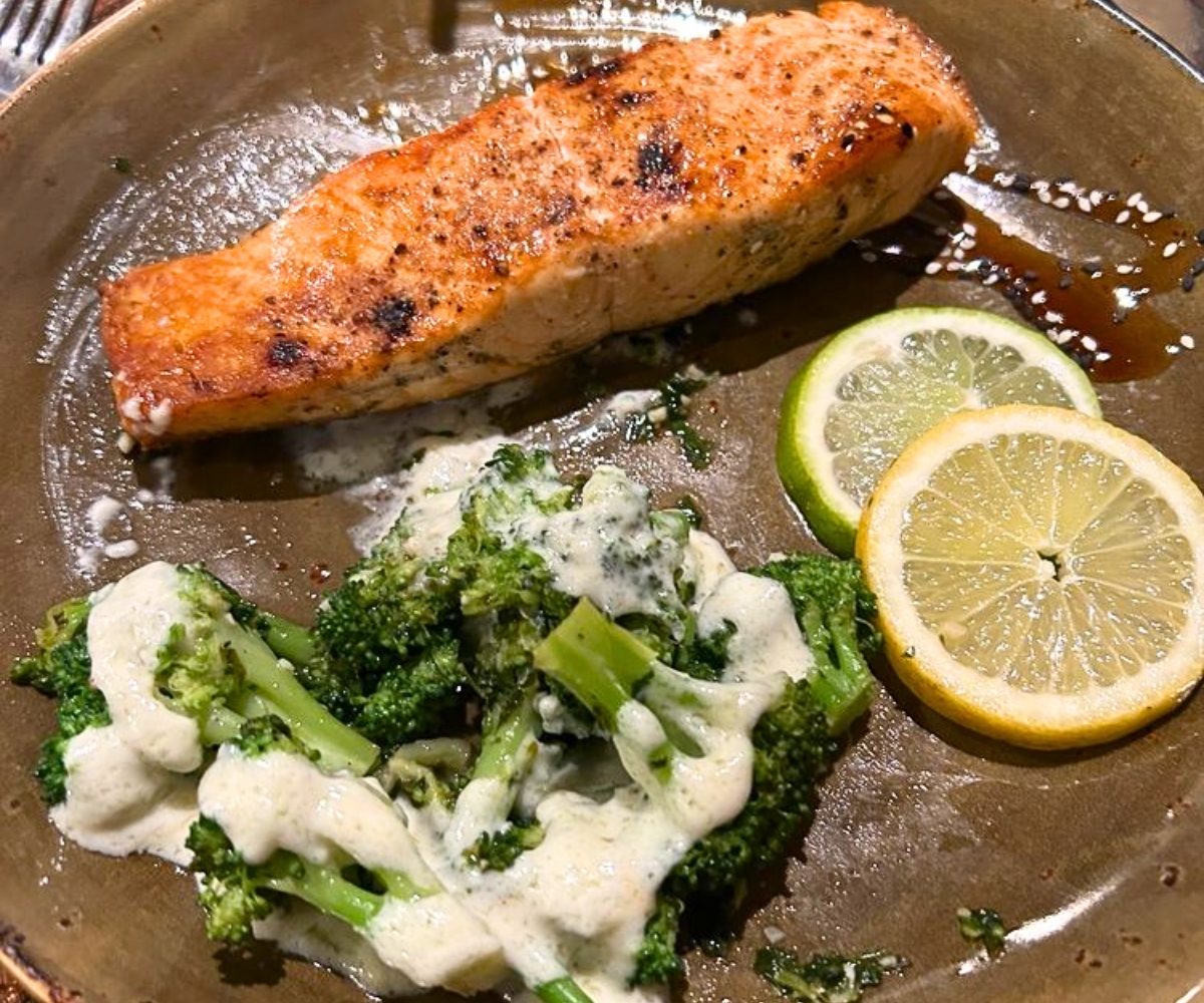 Salmon at Black Iron Grill in Miles City, MT