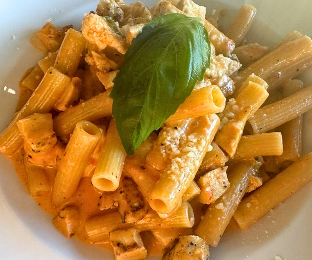 Mezze Rigatoni Pink Vodka Sauce at Bar Lino Ristorante in Johnston, RI