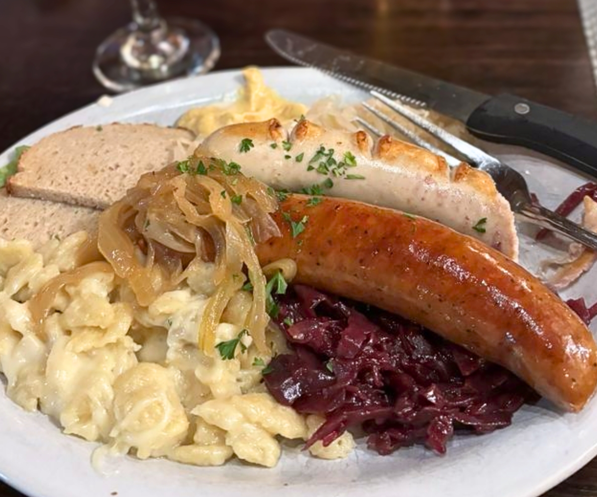 German Plate at Alpine Inn Restaurant in Hill City, SD