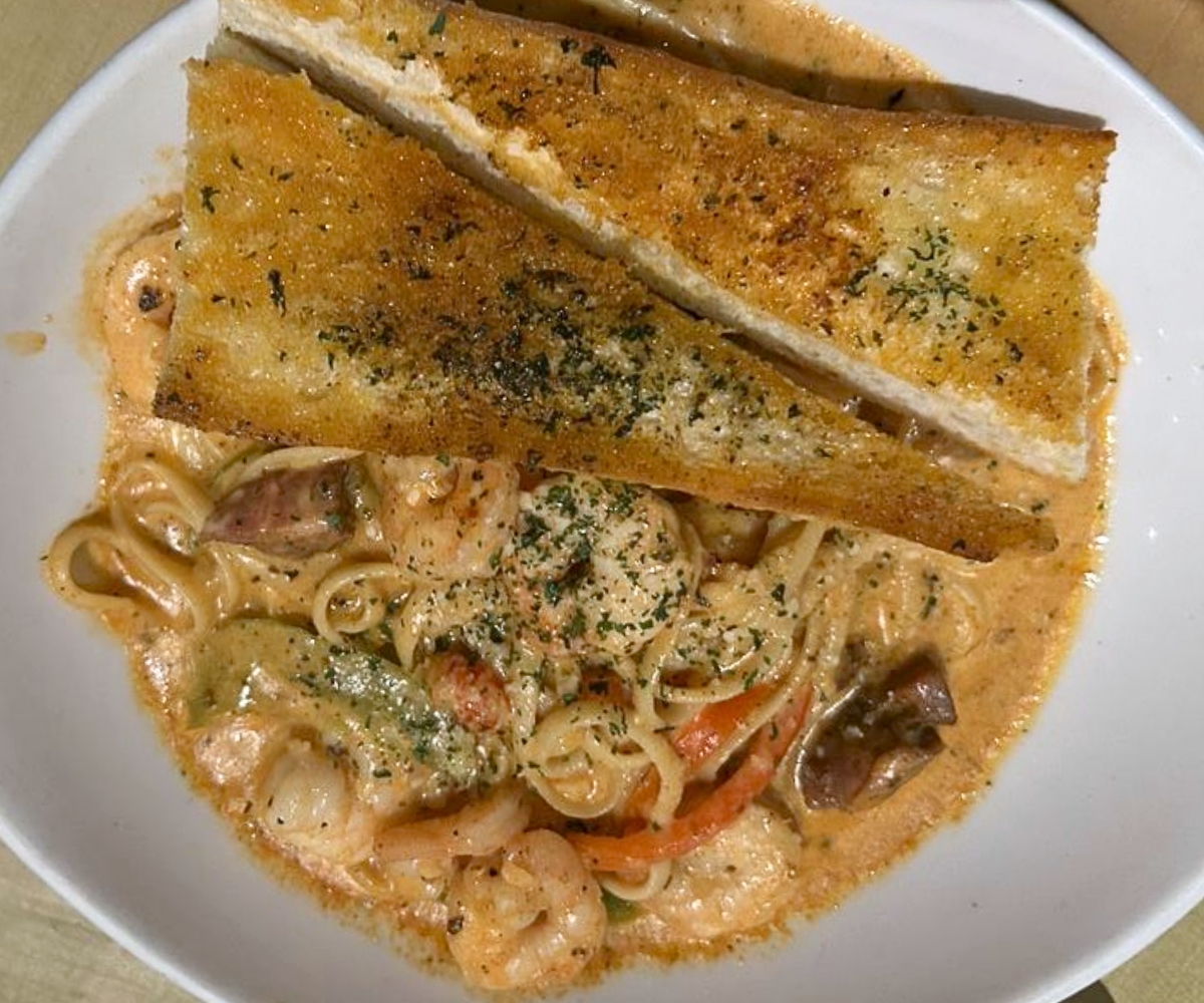 Cajun Seafood Pasta at Saltine in Jackson, Mississippi
