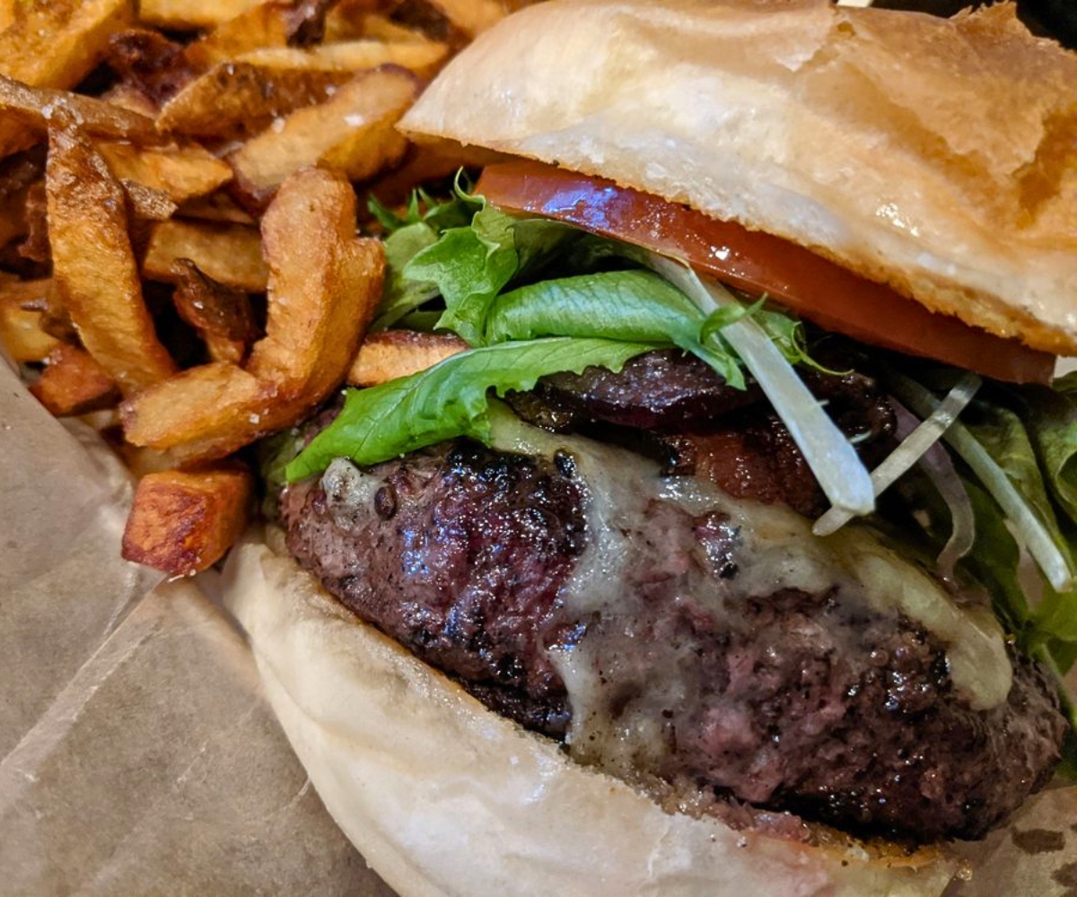 Freighthouse Burger at Worthy Burger in South Royalton, VT