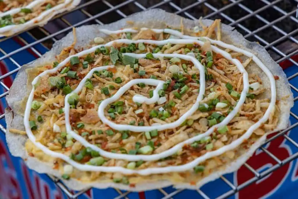 Banh Trang Nuong Vietnamese street food