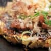 Okonomiyaki japanese street food