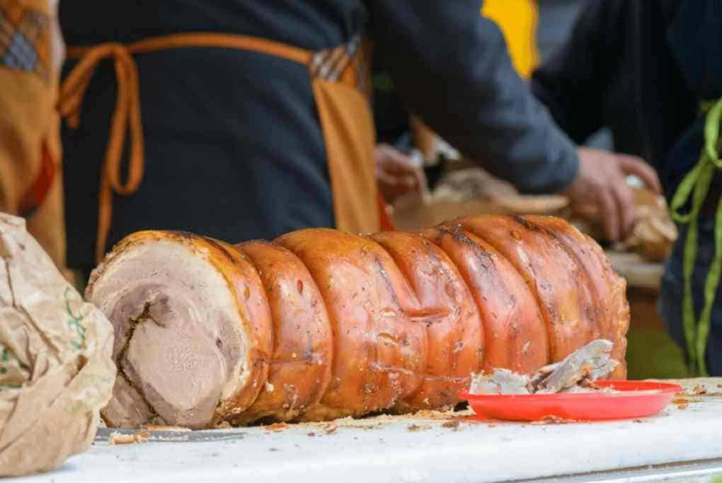 Porchetta Romana Italian street food