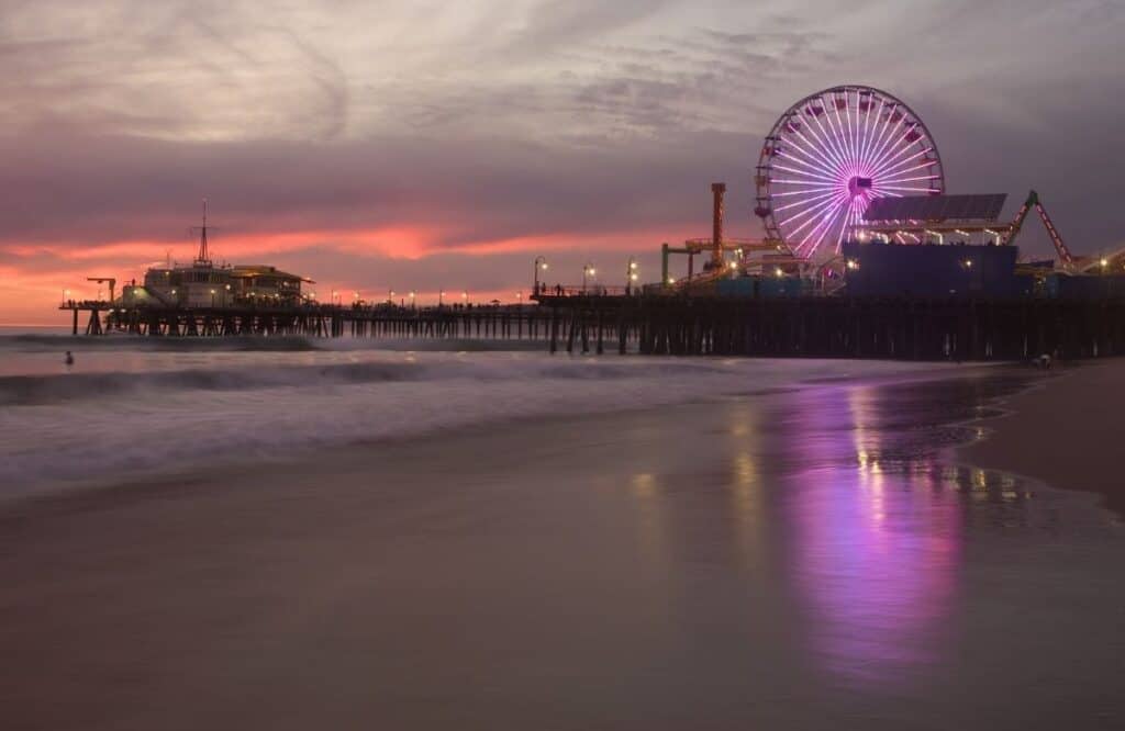 Santa Monica Pier, road trip ideas