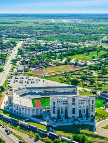 san marcos texas skyline bobcat stadium