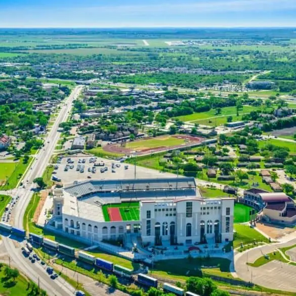 san marcos texas skyline bobcat stadium