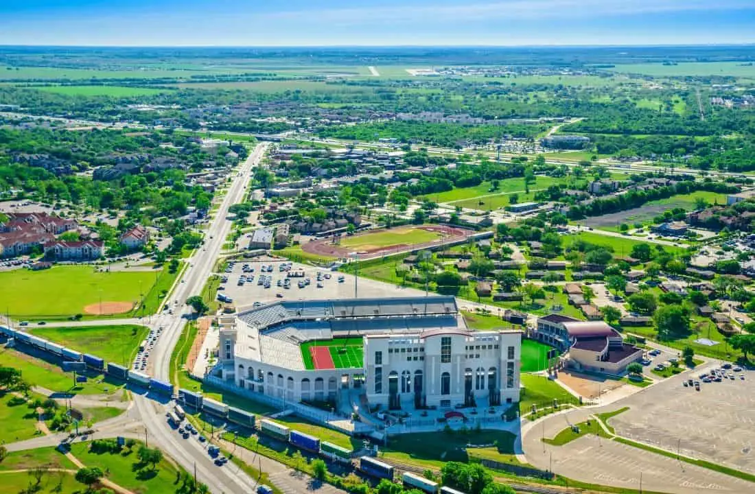 san marcos texas skyline bobcat stadium