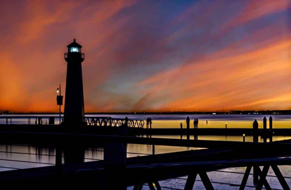 Lighthouse at the harbor, best things to do in Rockwall, Texas