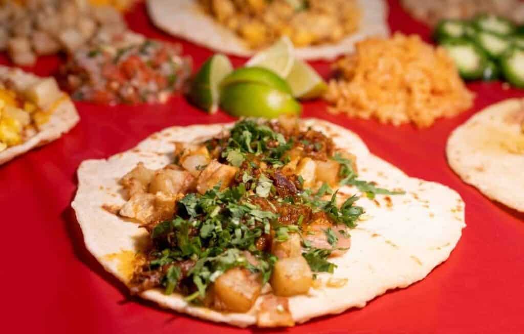 Picture of delicious taco from Mary's tacos