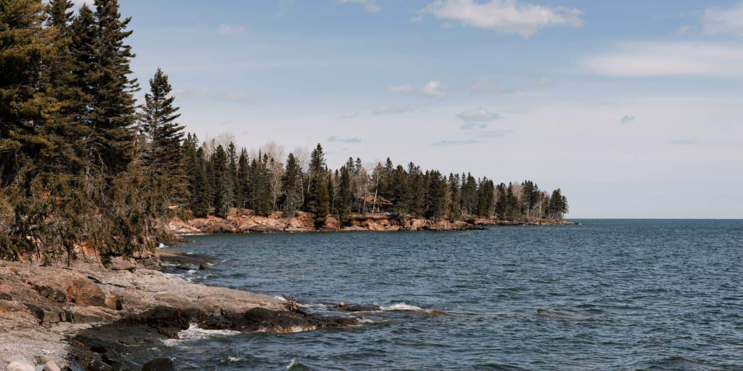 Lake Superior Minnesota shoreline