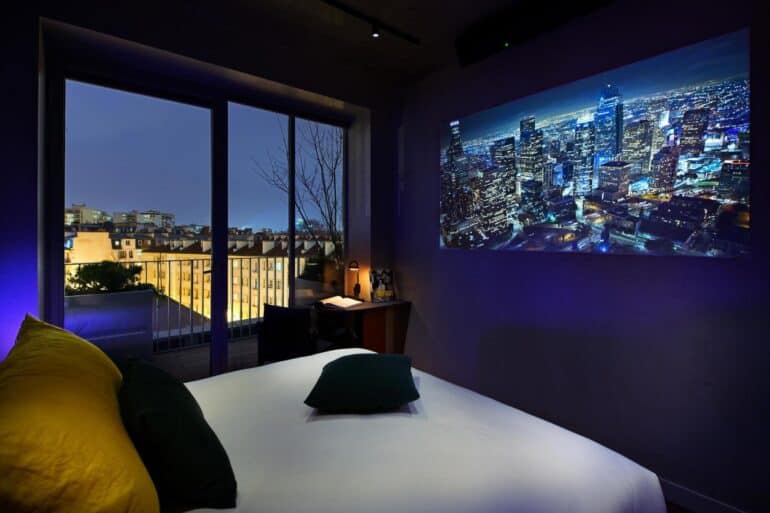 a room in the cinema hotel