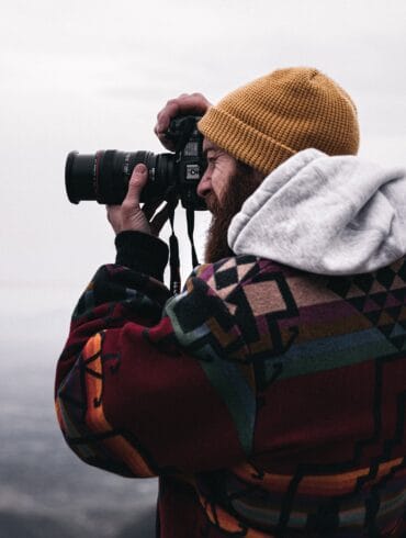 traveler taking photos