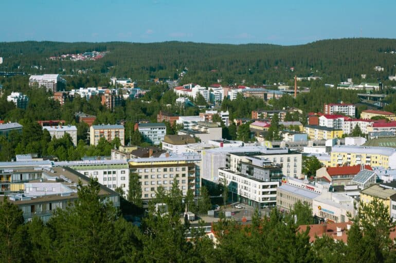 overlooking view of a city