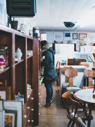 view inside of a store