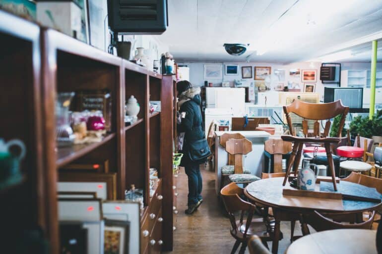 view inside of a store