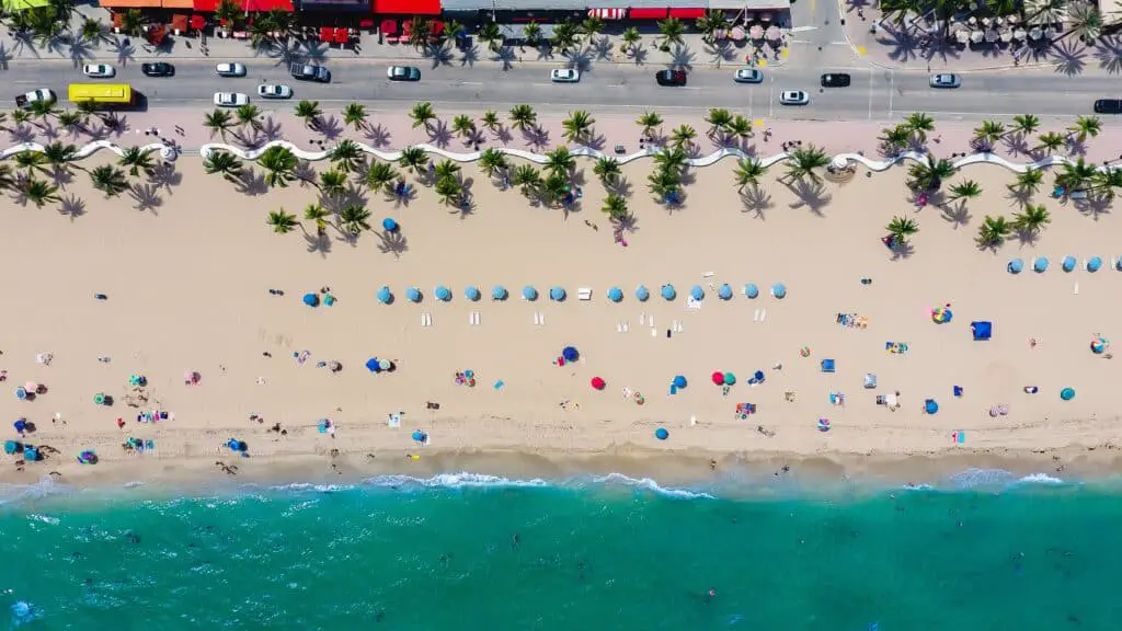 overview of a beach, treasure island florida, things to do in Treasure Island