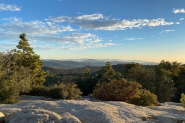 view overlooking the mountains