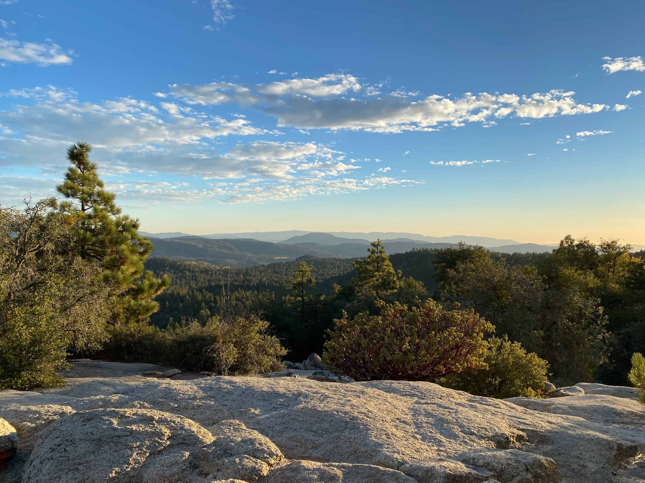 view overlooking the mountains