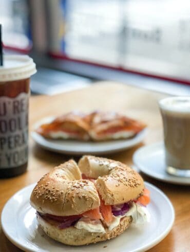 bagels and a coffee