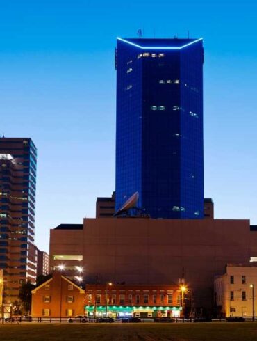 Beautiful Lexington, Kentucky Skyline at dusk