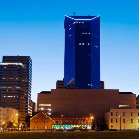 Beautiful Lexington, Kentucky Skyline at dusk