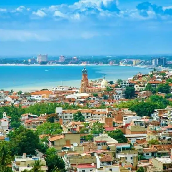 aerial view of Puerto Vallarta