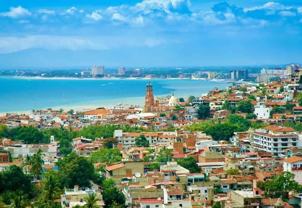 aerial view of Puerto Vallarta