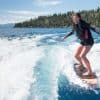 board surfing on Lake Tahoe