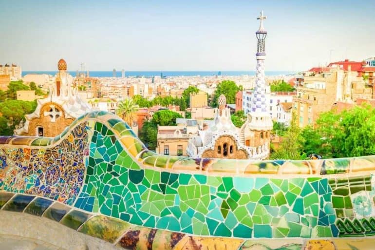 beautiful view of Barcelona Spain