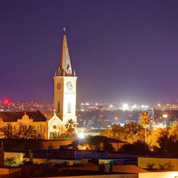 Laredo Texas in the evening