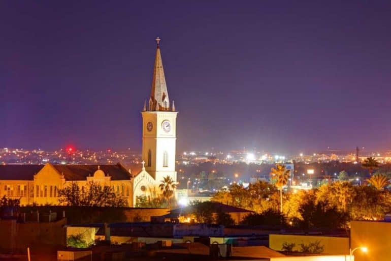 Laredo Texas in the evening