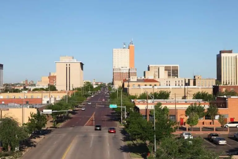 Downtown Lubbock Texas