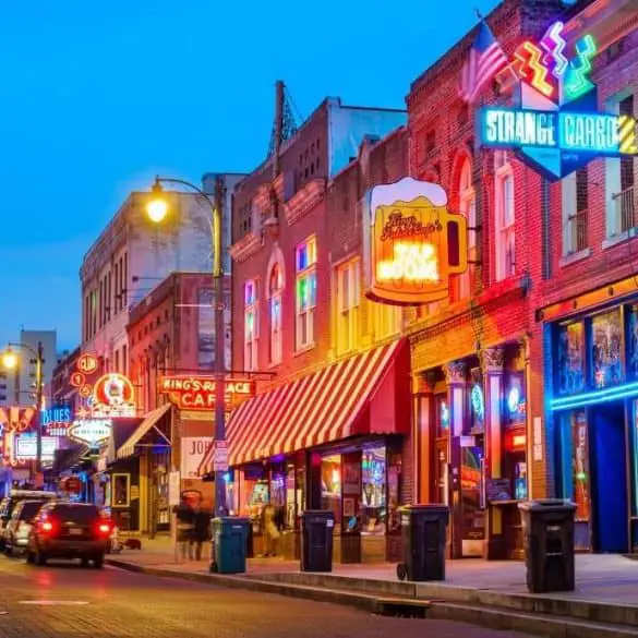 Beale Street Music District Memphis Tennessee