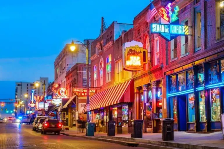 Beale Street Music District Memphis Tennessee