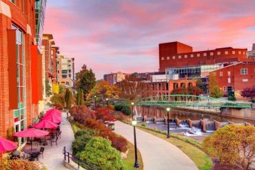 downtown Greenville South Carolina