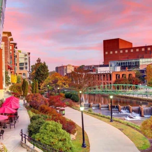 downtown Greenville South Carolina