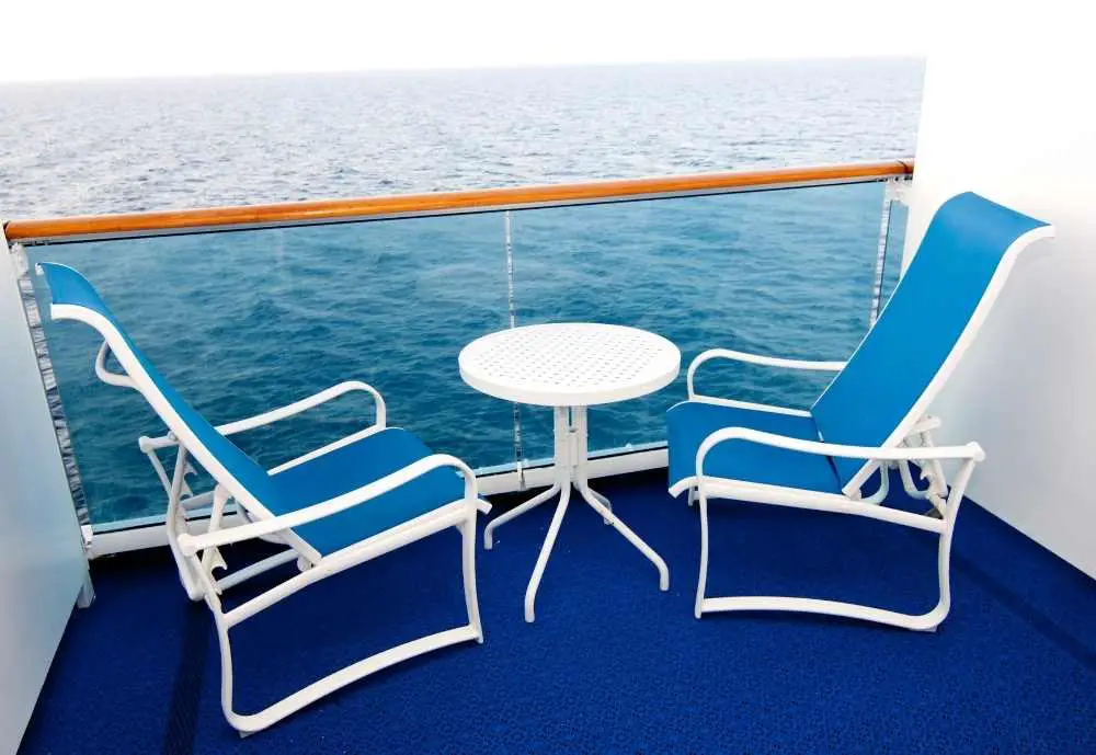 Balcony area of Cruise cabin, What Take a Cruise?